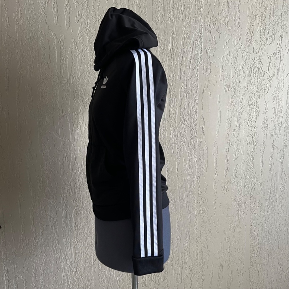 Adidas Logo Zip Up Sweater SZ S - Picture 4 of 6